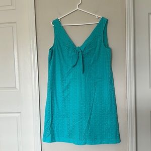 NWOT Cappagallo Green Eyelet Dress